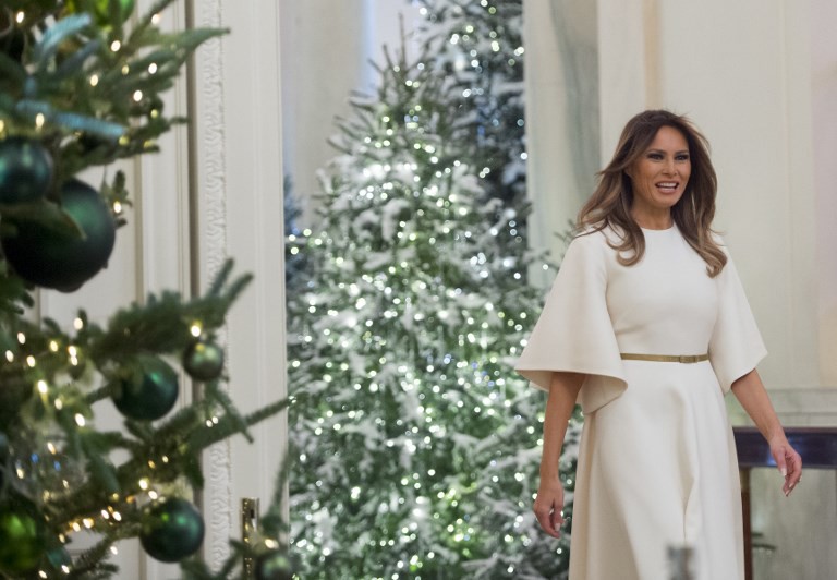 La esposa de Donald Trump se dedicó personalmente a dirigir la decoración.