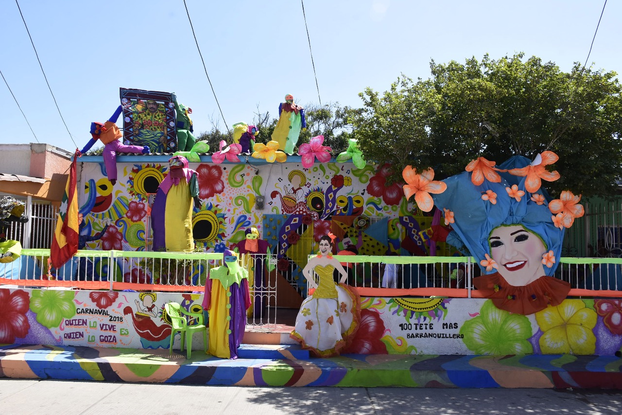 Así luce la casa ganadora como Mejor fachada del Carnaval 2018.