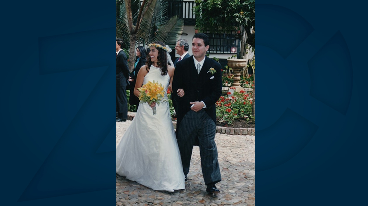 Juliana Ruiz e Iván Duque el día de su boda.