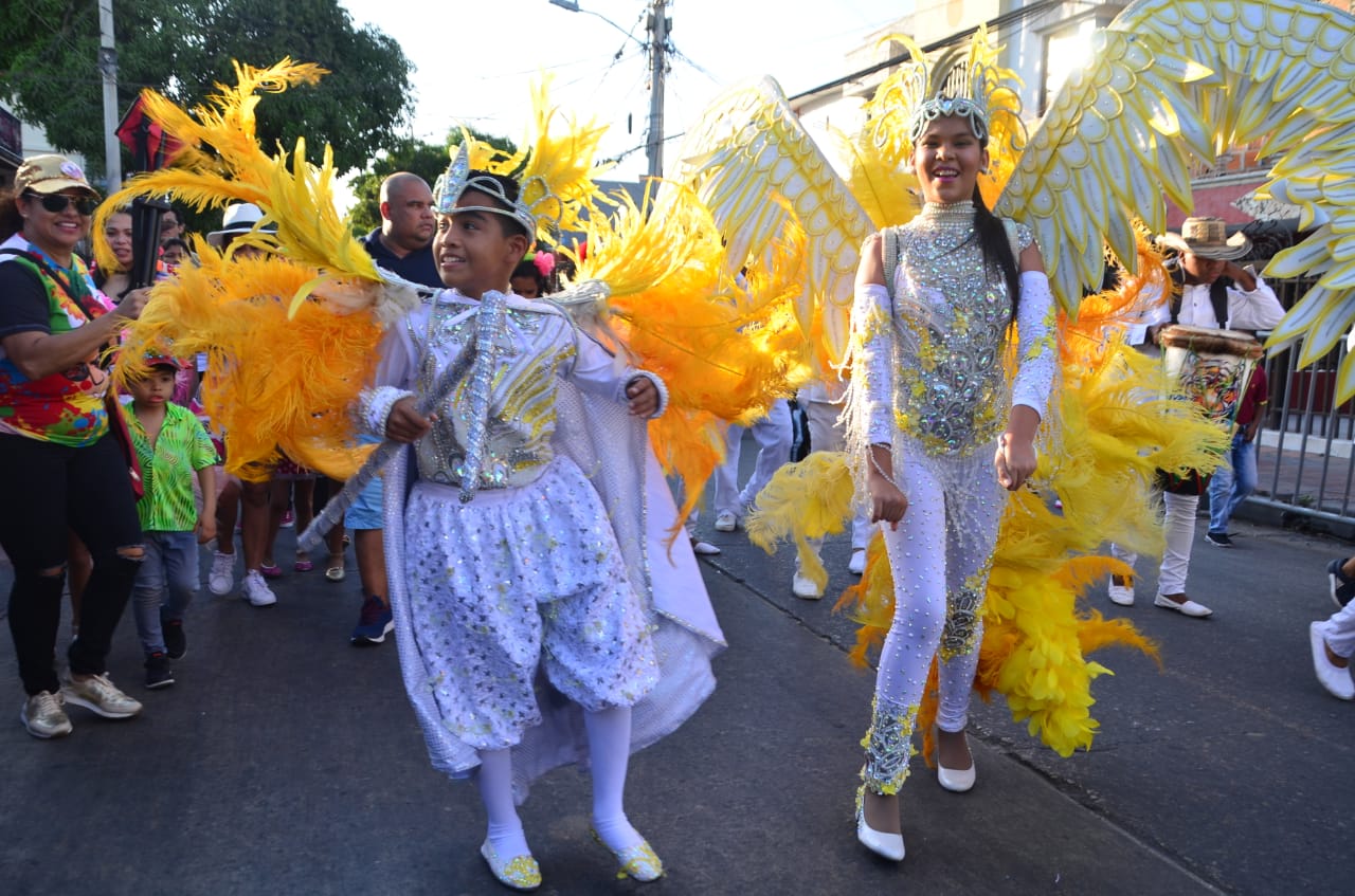 Reyes infantiles del Carnaval de Soledad, María Fernanda y Jean Paul,
