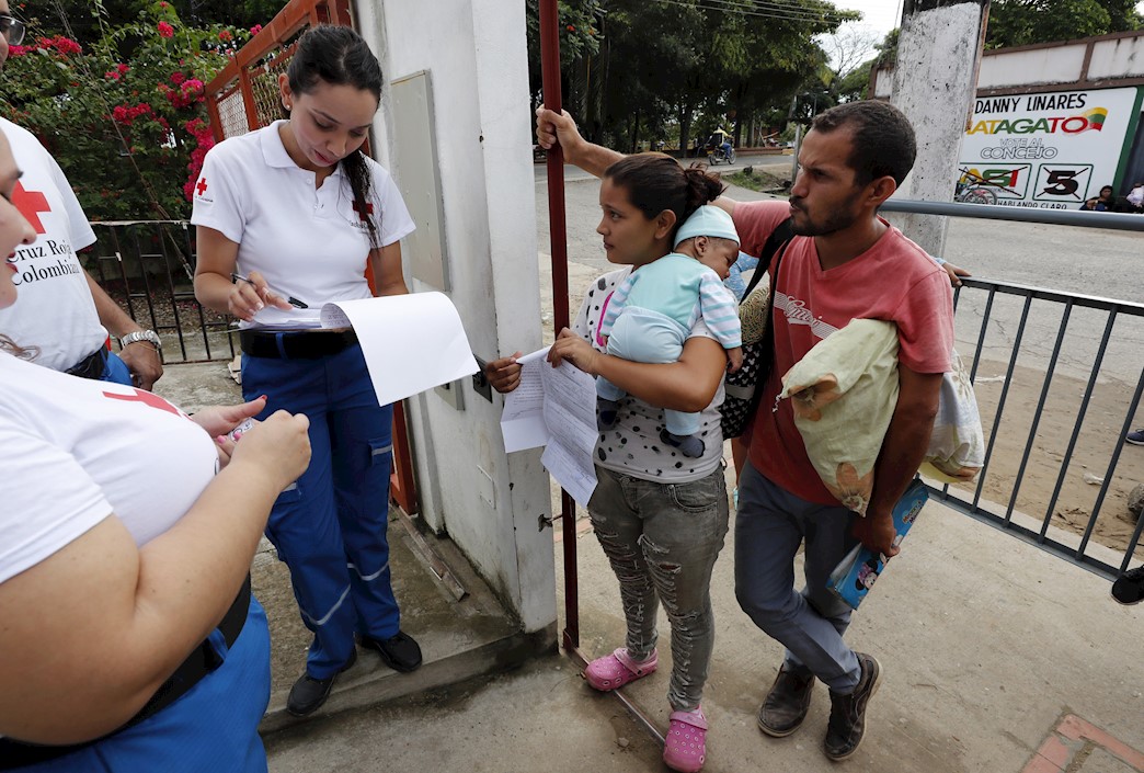 Refugio médico para venezolanos en Arauca.