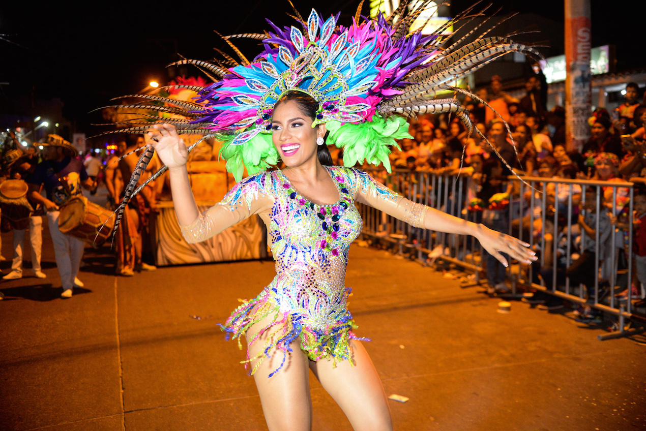 La reina del Carnaval de Soledad, Paola Andrea Luna.