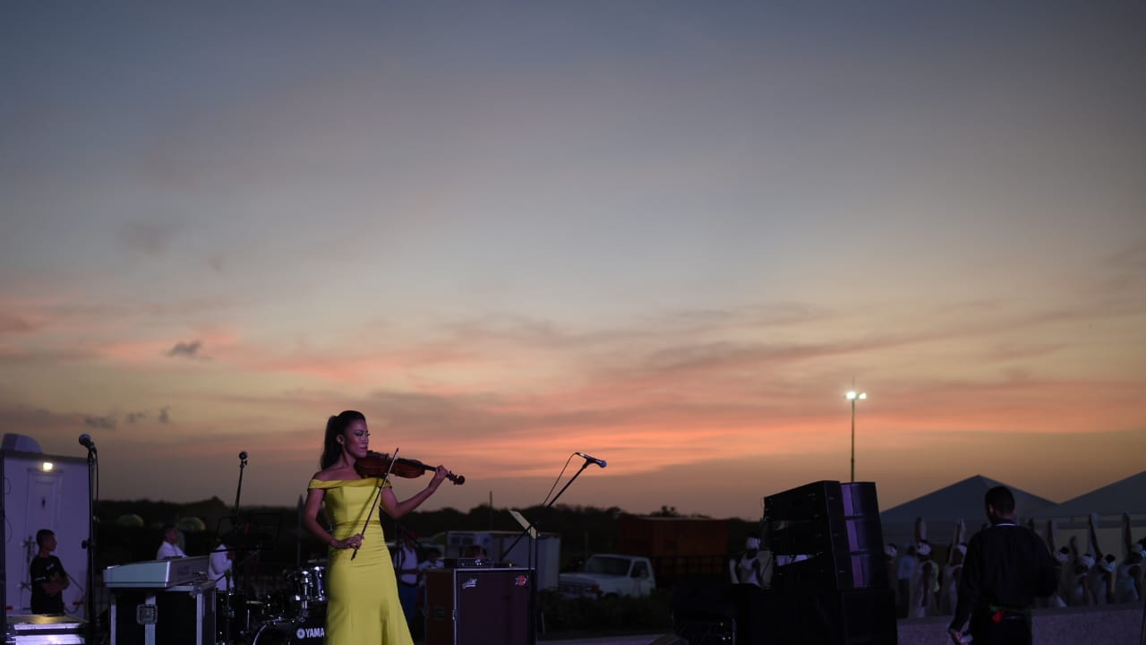 La violinista Maggie Márquez, una sincelejana radicada en Barranquilla.