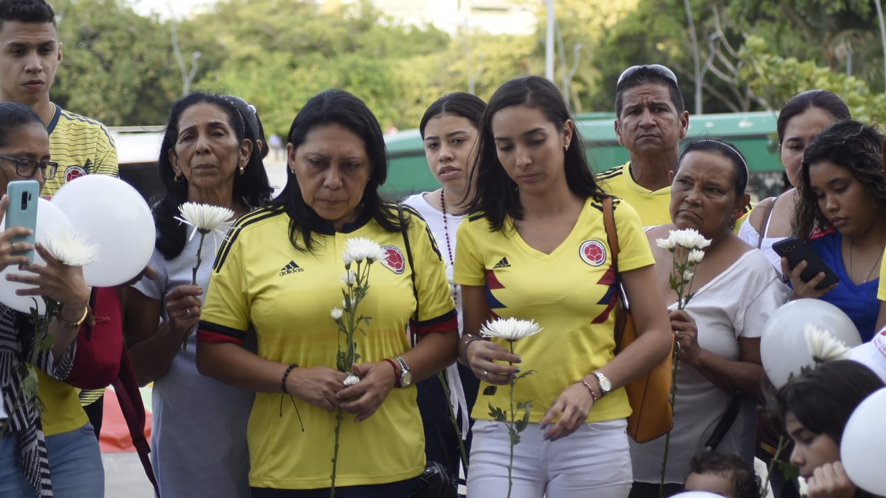 En el plantón se recordó también a otras mujeres que han sido asesinadas en Barranquilla y en todo el departamento del Atlántico.
