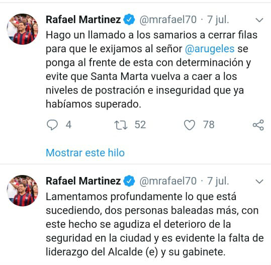 Trinos de Rafael Martínez cuando no fungía como alcalde.