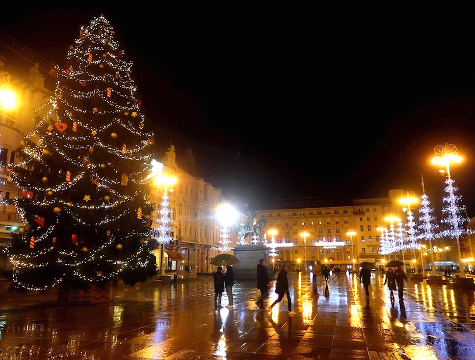 Iluminación navideña en Croacia.