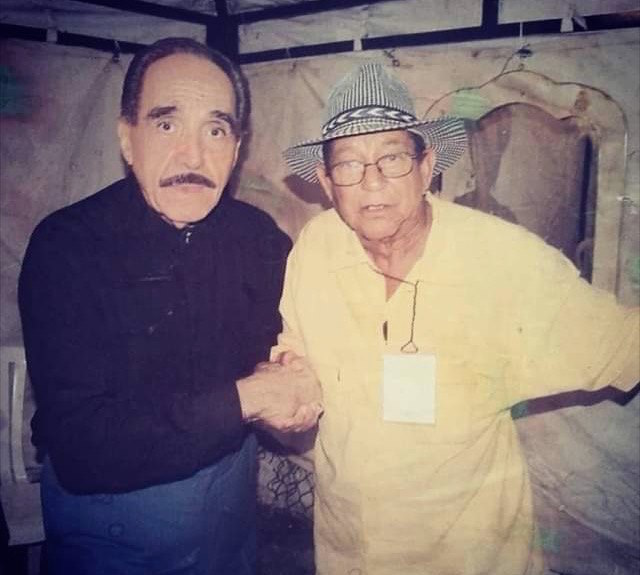 'Mingo' Pérez con Nelson Pinedo.