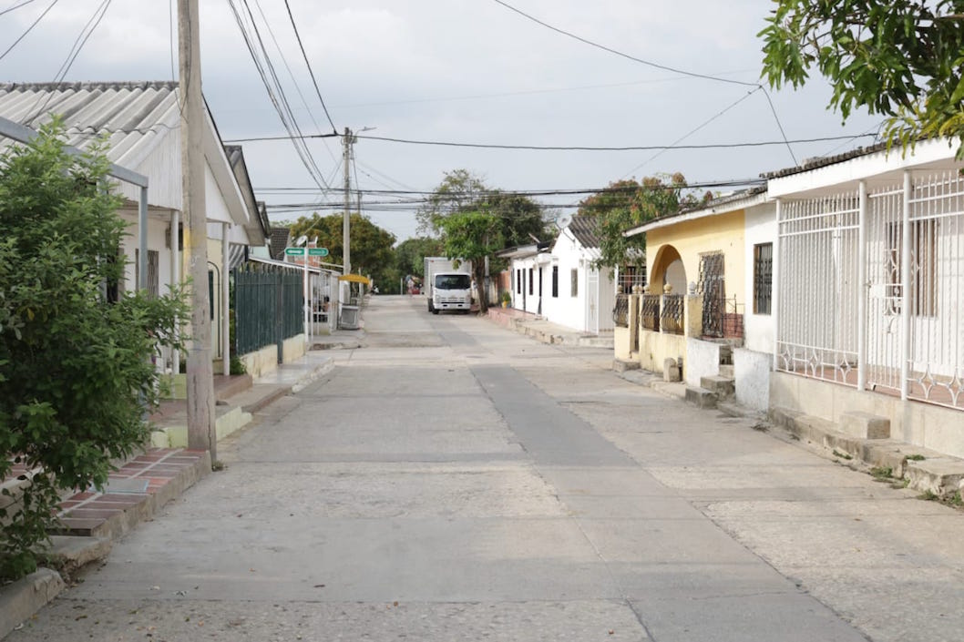 Sector residencial de Galapa.