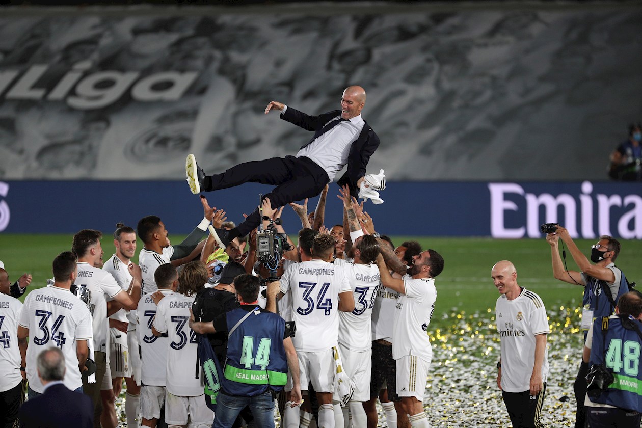 El tributo a Zinedine Zidane, el gestor del título.