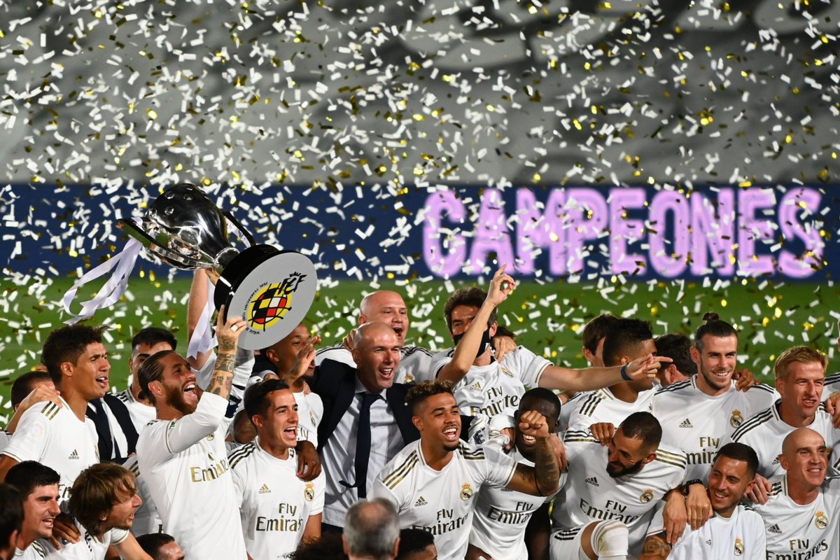 La celebración del título número 34 del Real Madrid.