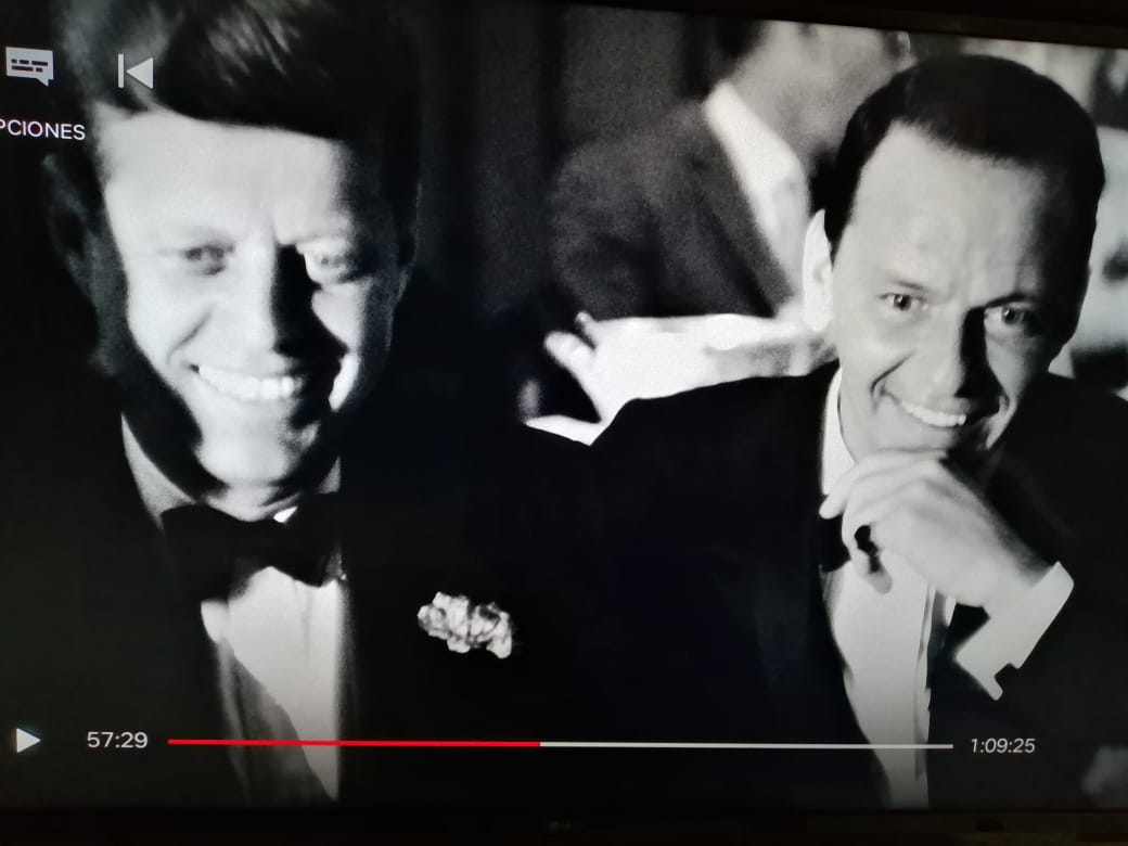 John Kennedy y Frank Sinatra.