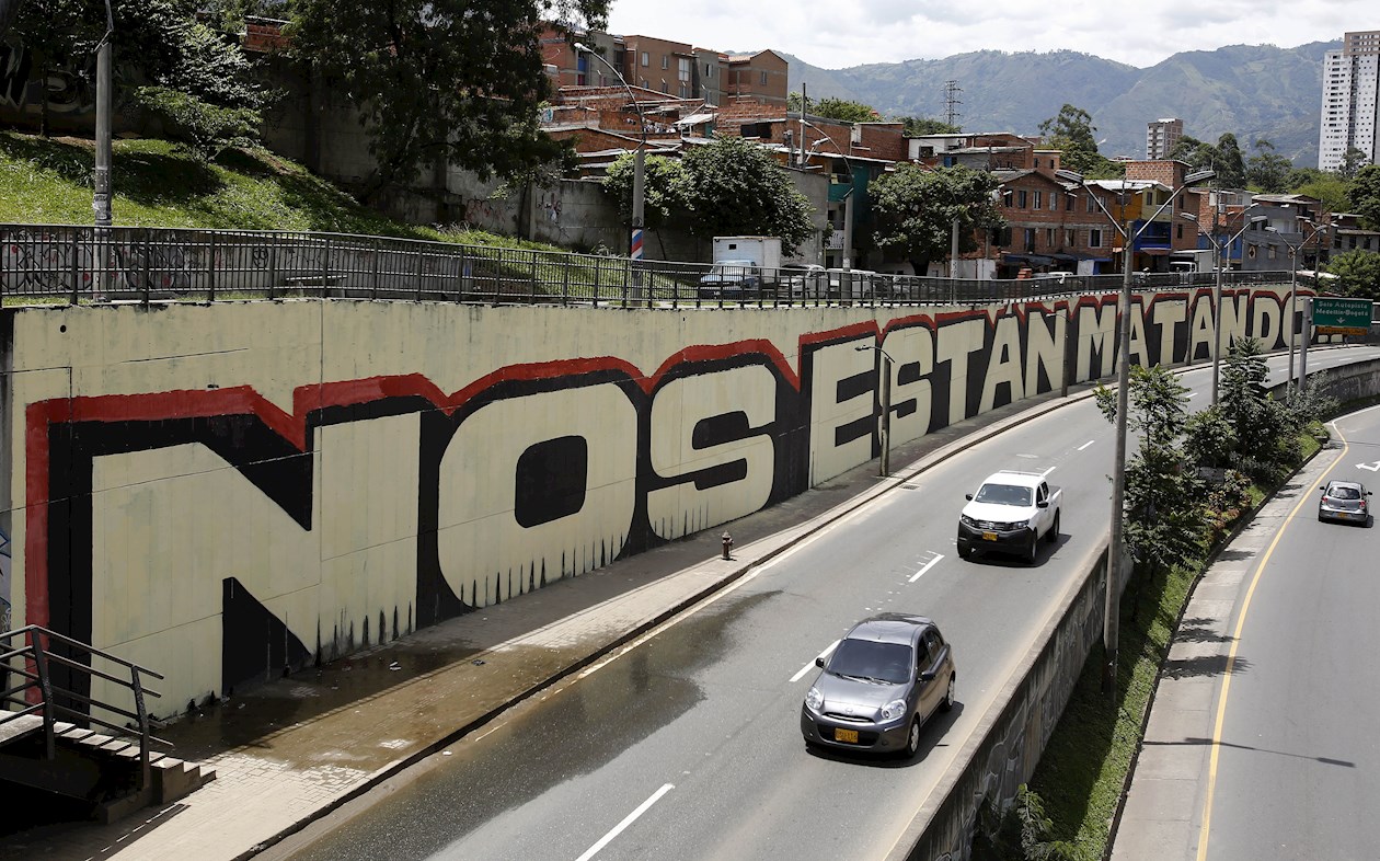 Mural en Medellín.