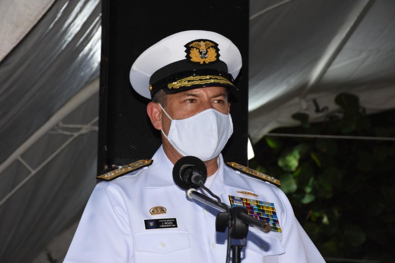 Contralmirante Juan Ricardo Rozo Obregón, Comandante de la Fuerza Naval del Caribe.