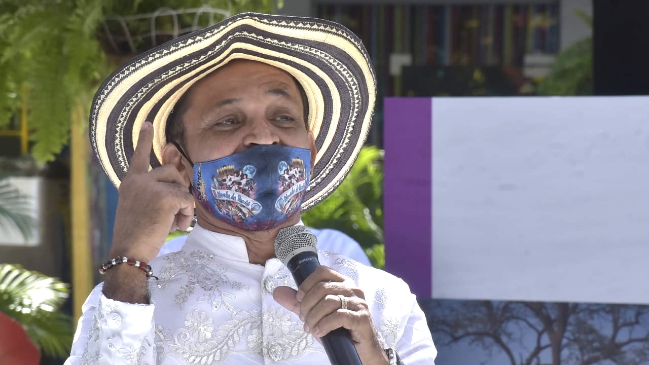 Lisandro Polo, Rey Momo del Carnaval de Barranquilla en 2016. 