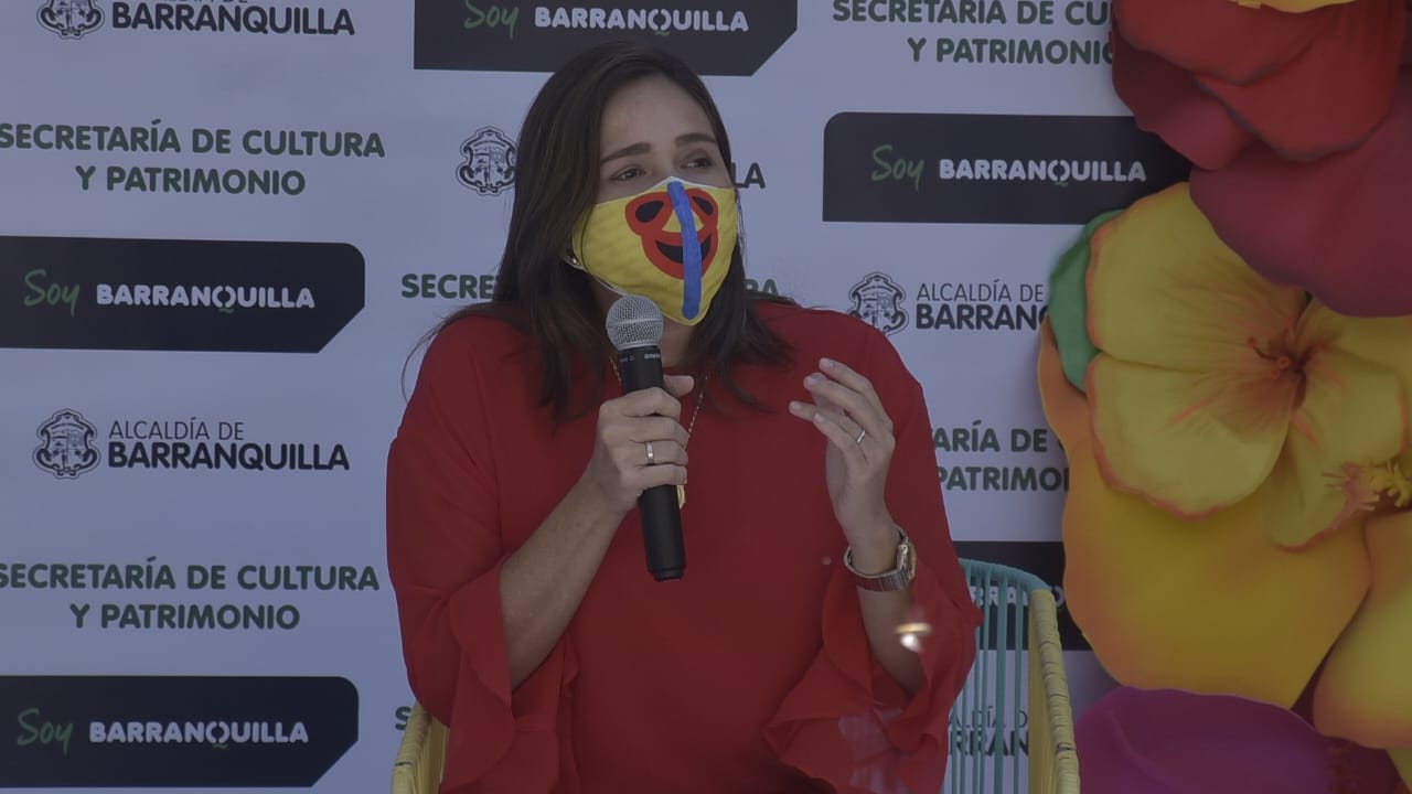 La secretaria de Cultura de Barranquilla, María Teresa Fernández.
