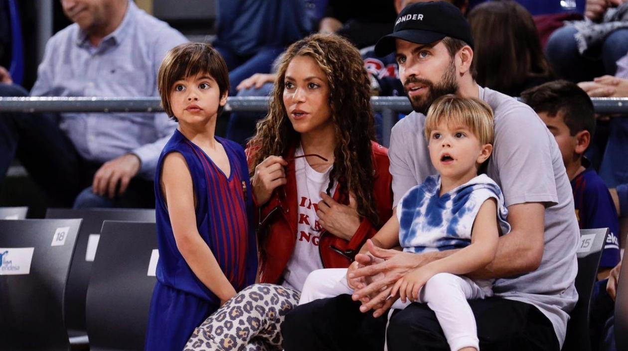 Shakira y su familia.