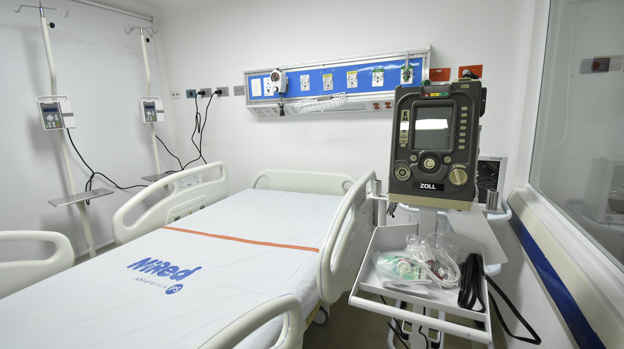 Nuevas camas UCI para la atención de pacientes.