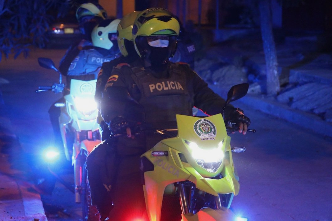 Operativos nocturnos de la Policía en el municipio de Sabanalarga.