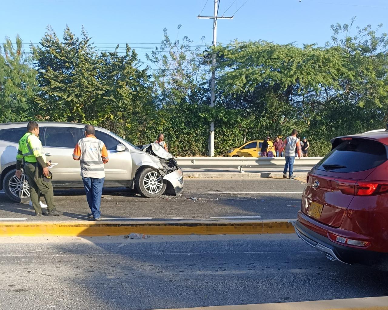 Accidente cerca al Peaje Papiros