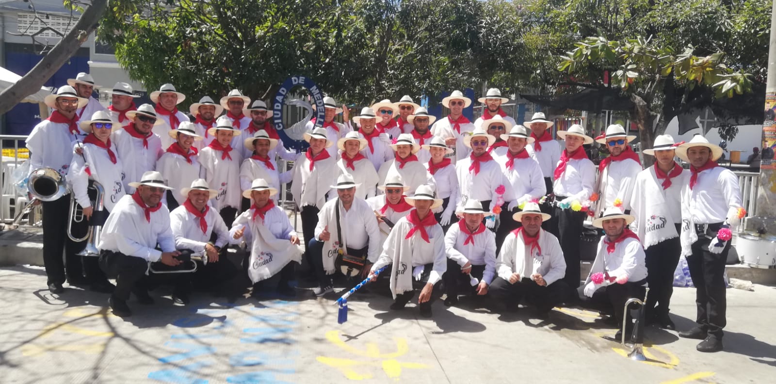 Banda Marcial de Medellín, felices en Barranquilla