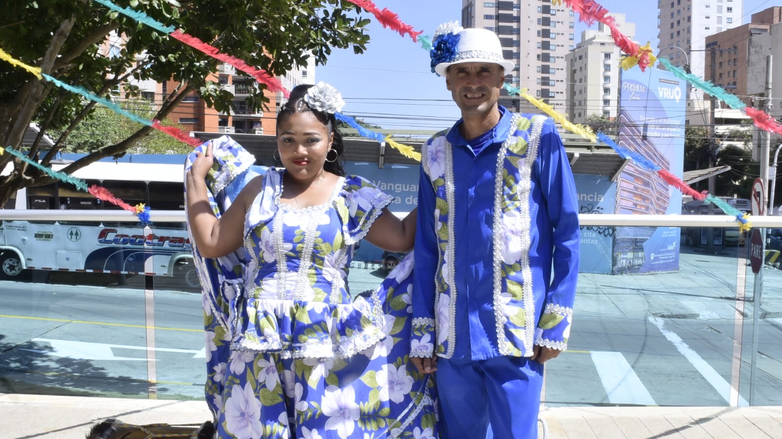 Reyes del Carnaval Sin Límites de Galapa, Jovino Cardozo Celis y Lizeth Cuadros Torrenegra.