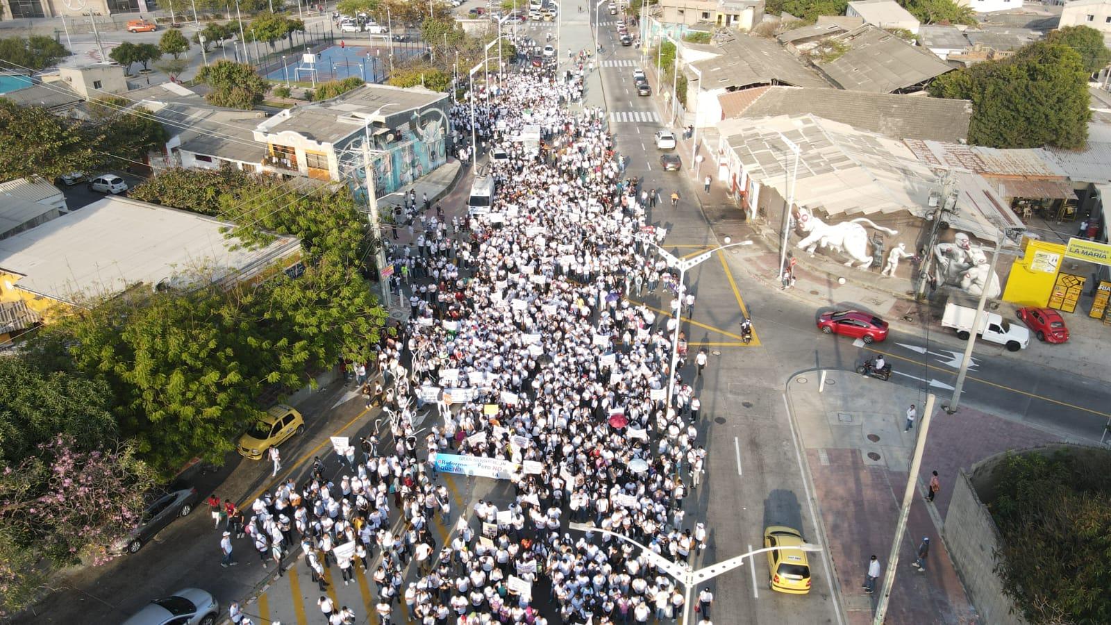 Marcha contra la Reforma a la Salud