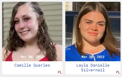 Camille Quarles y Layla Silvernail, dos de las víctimas.