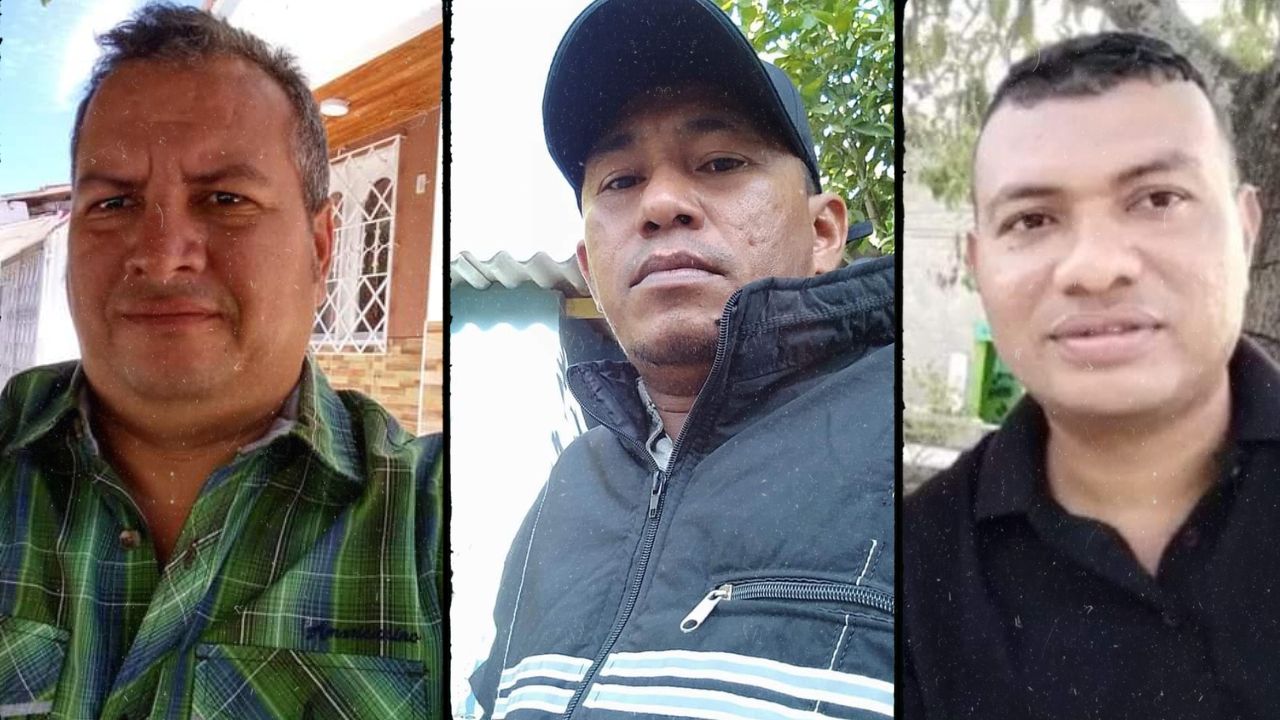 Carmelo Badel Gómez, Julio Ordóñez y Jaime Monrroy son las tres personas desaparecidas.