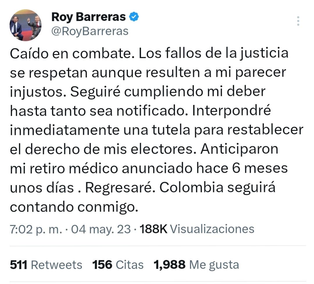 Trino de Roy Barreras
