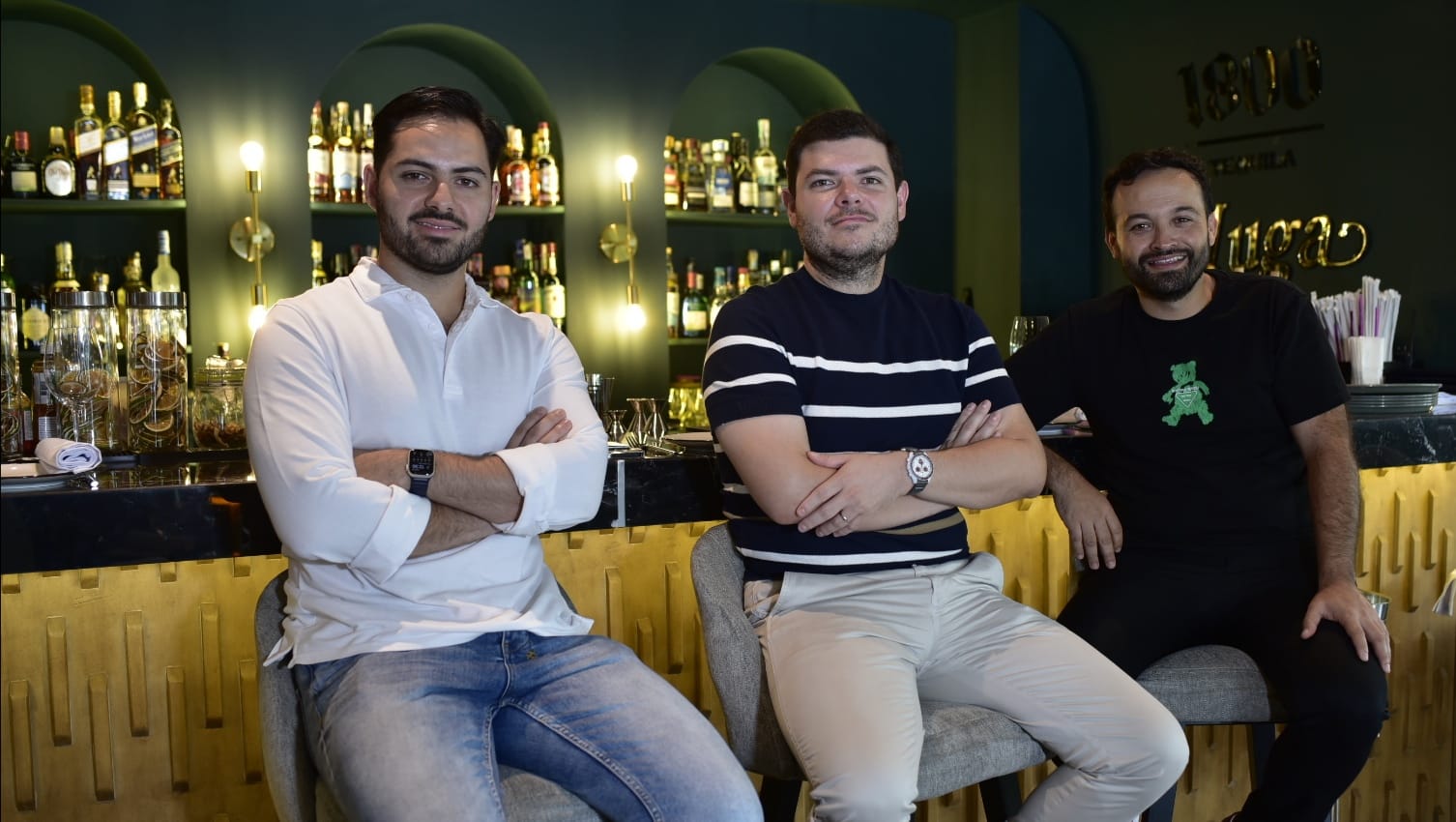 Juan Andrés Villazón, Andrés Villazón y Andrés Hoyos, socios del restaurante Mantú