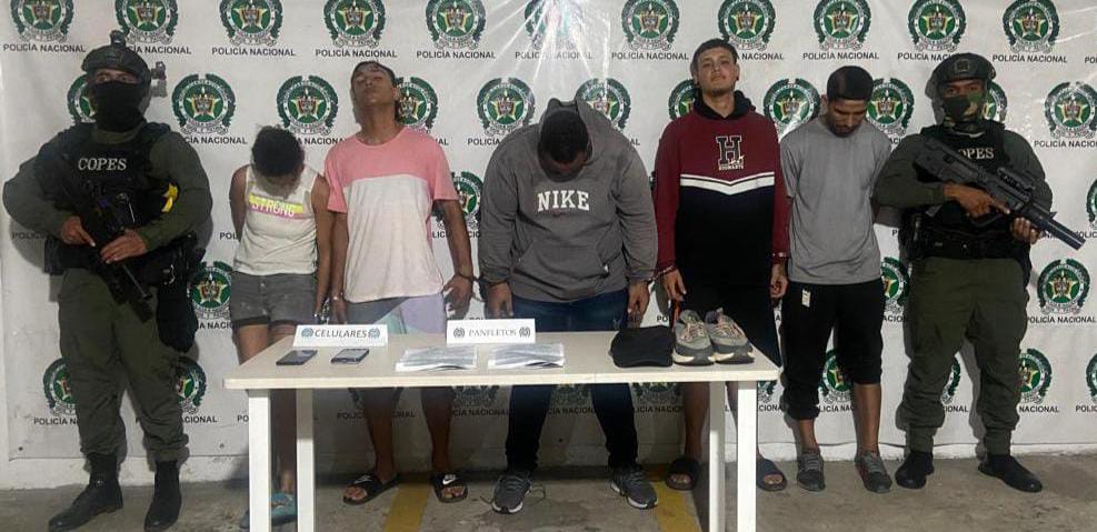 Capturados presuntos integrantes de la banda de 'Los Costeños'.