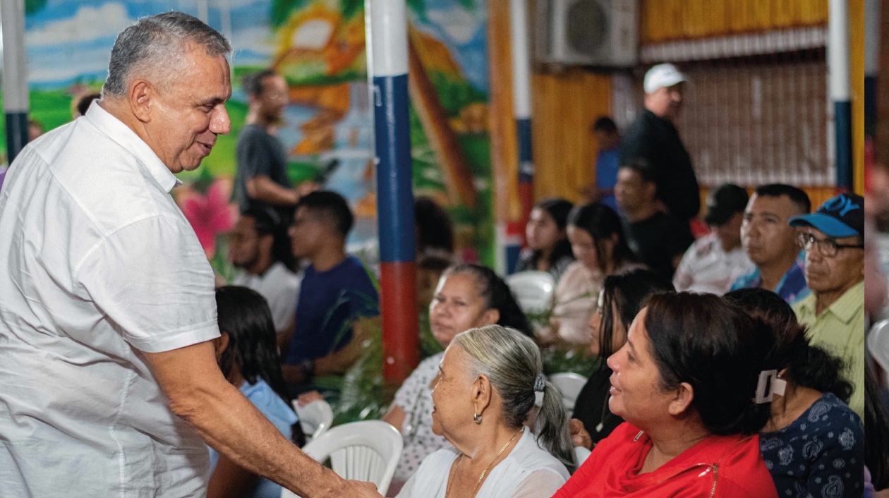 El candidato Máximo Noriega. 