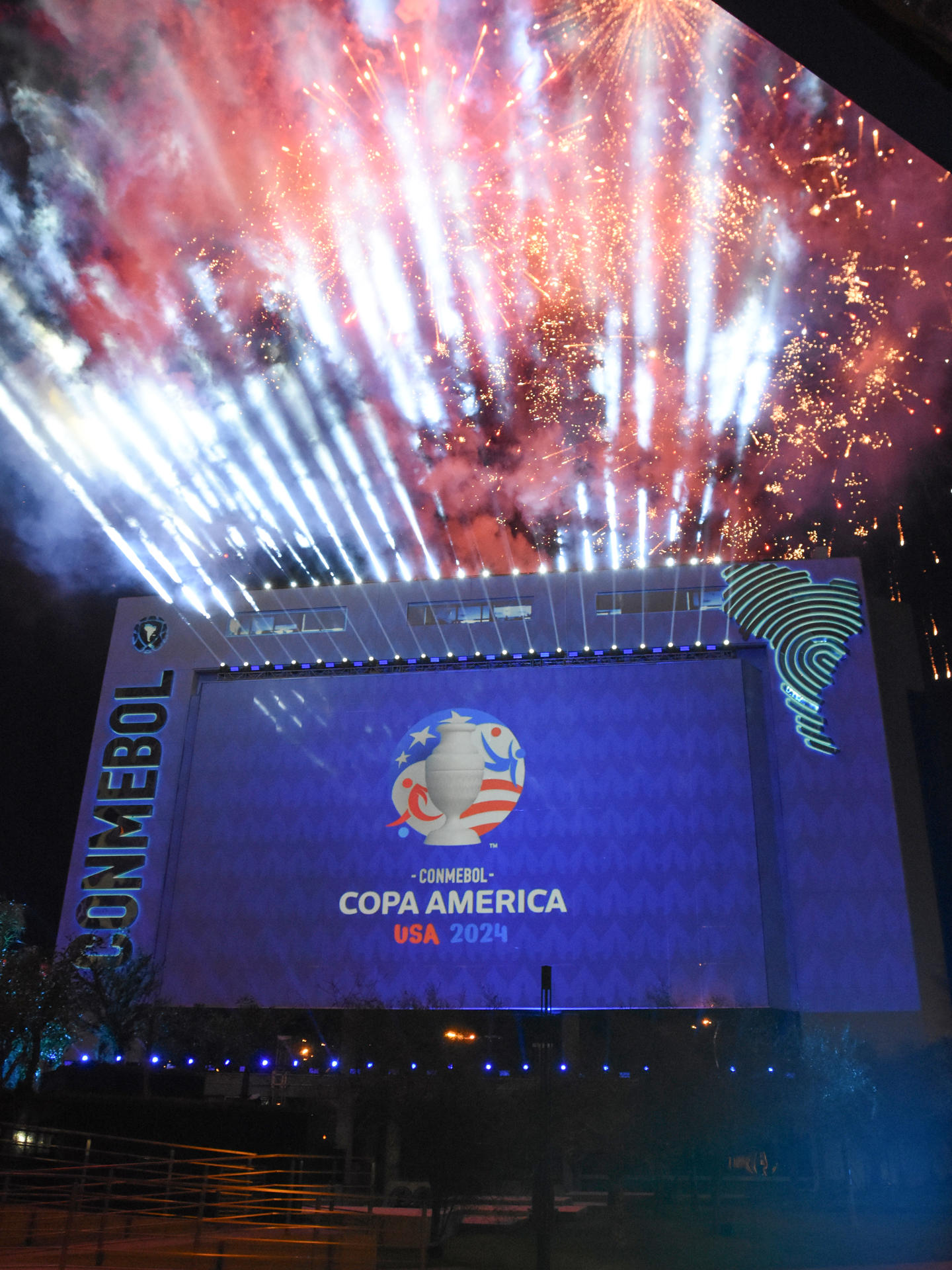 Presentación del logo de la Copa América 2024. 