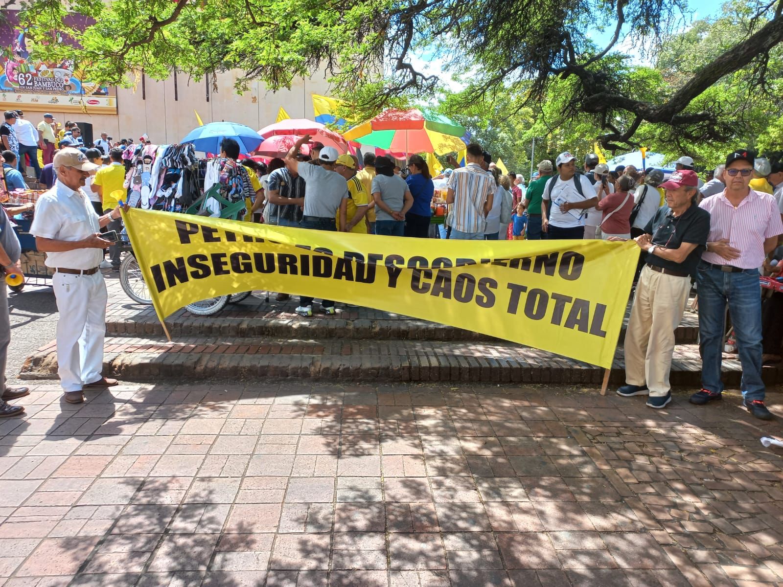 Protesta contra el Gobierno Petro en Neiva.