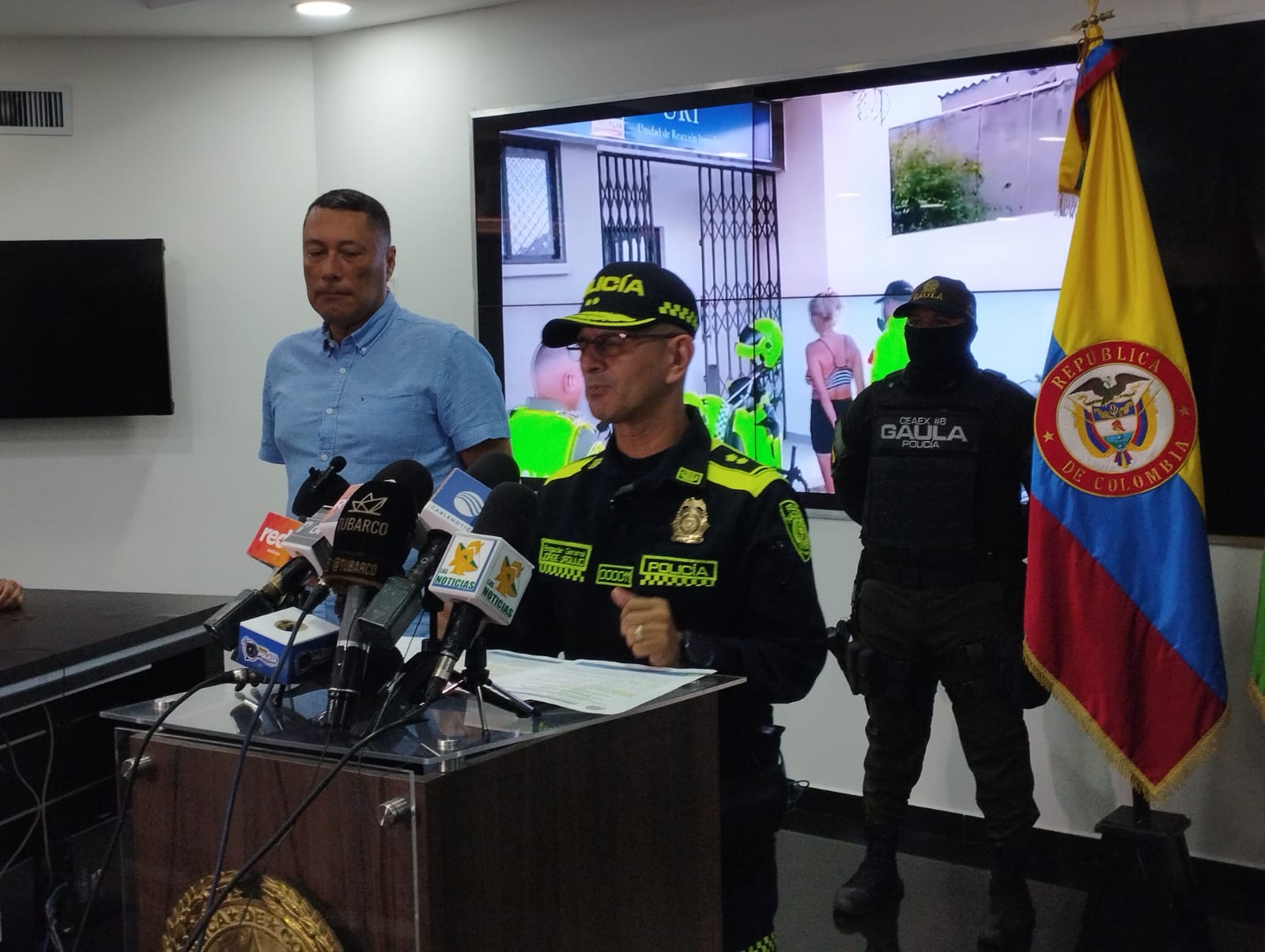 General Jorge Urquijo, comandante de la Policía Metropolitana de Barranquilla.