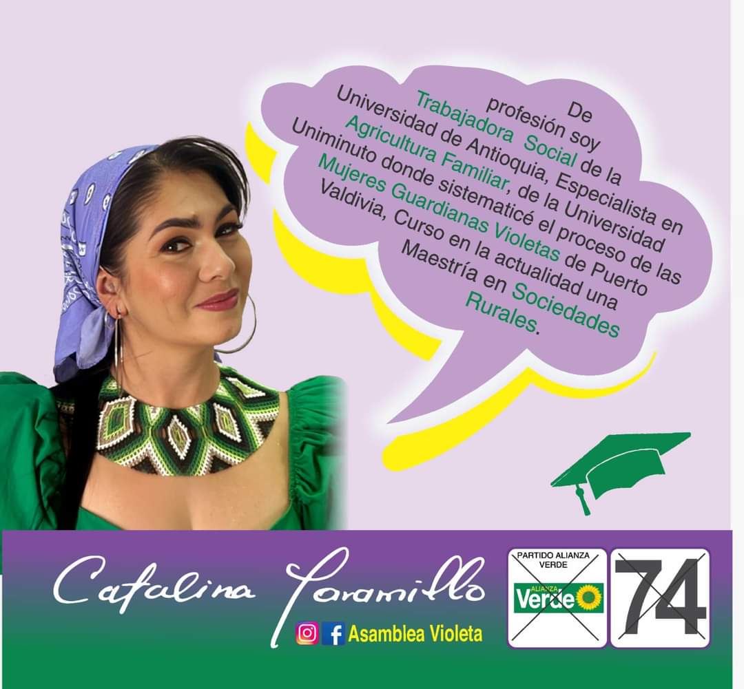 Poster oficial de la campaña de Catalina Jaramillo
