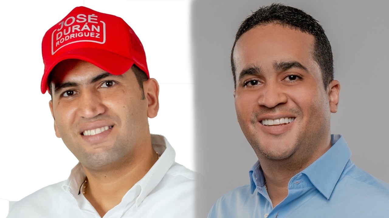 El candidato a la Alcaldía de Riohacha, José Alberto Durán y el candidato a la Gobernación de la Guajira, Jairo Alfonso Aguilar.