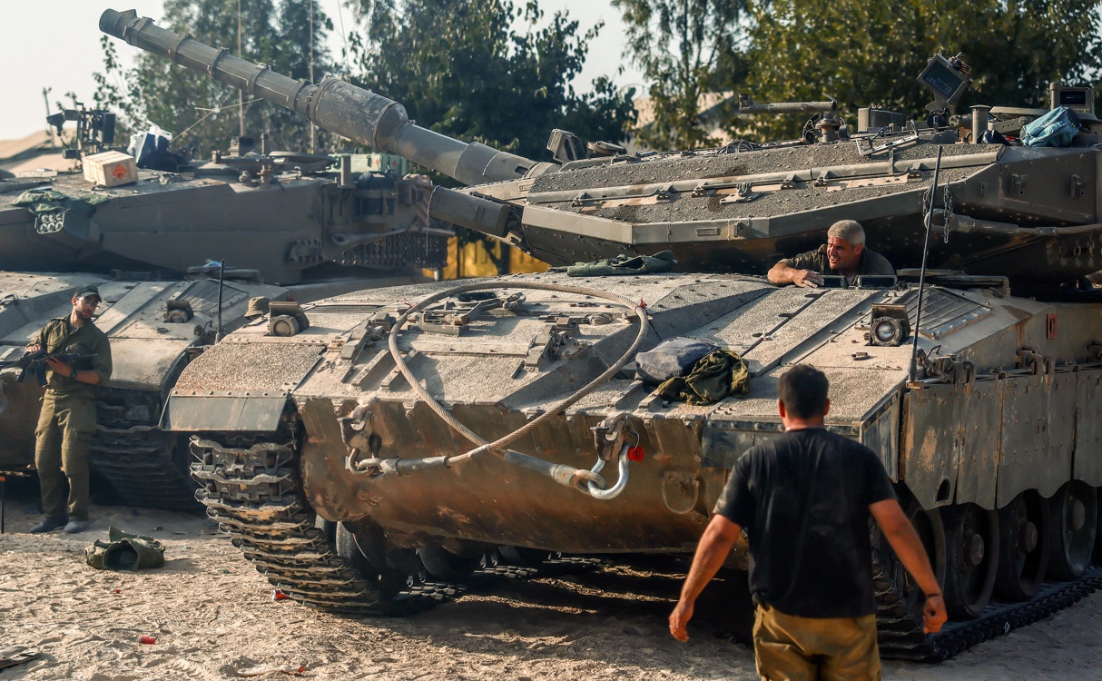 La artillería del Ejército de Israel.