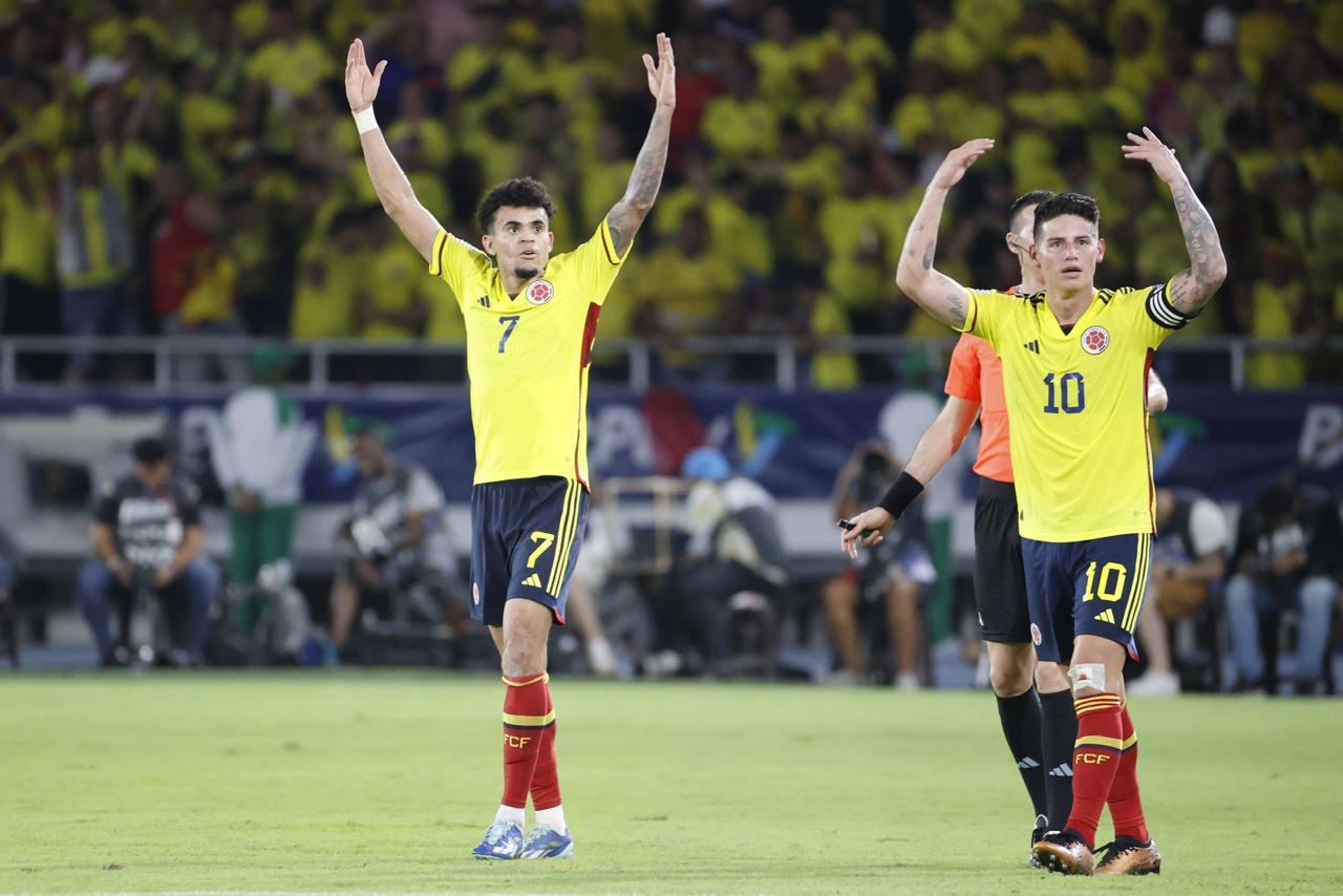 Luis Díaz y James Rodríguez.