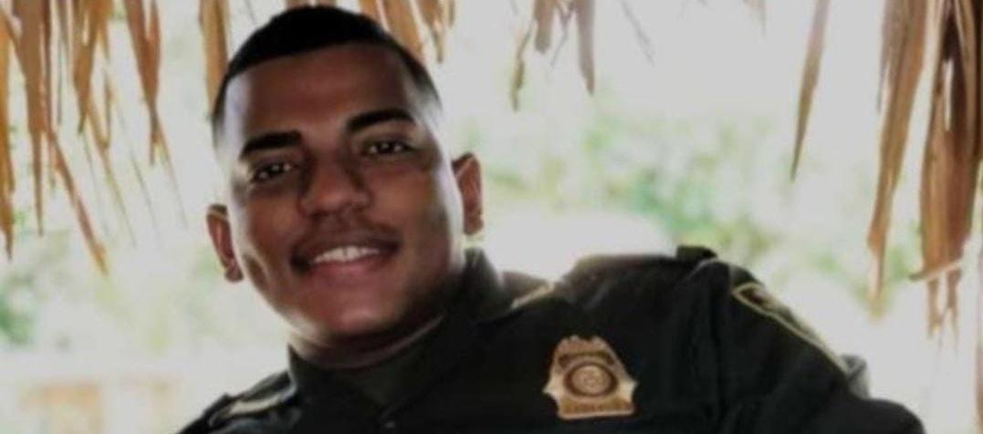 Reinaldo Javier Orozco Picalúa, patrullero de la Policía Metropolitana de Barranquilla, asesinado en la masacre de El Santuario.