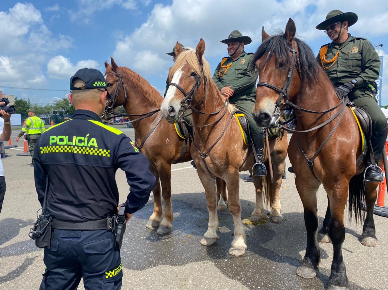 Seguridad para el partido ColombiaVsBrasil.