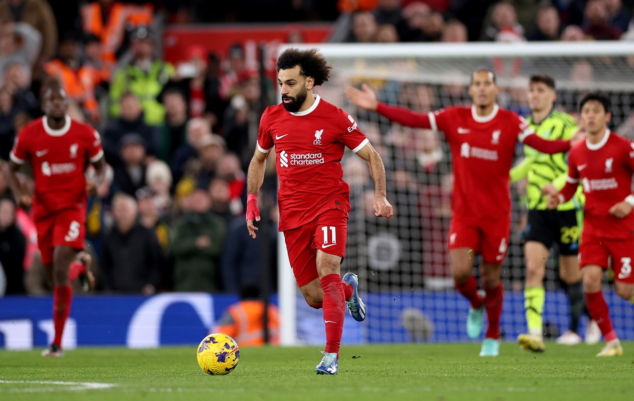 El egipcio Mohamed Salah marcó el gol del empate para el Liverpool. 