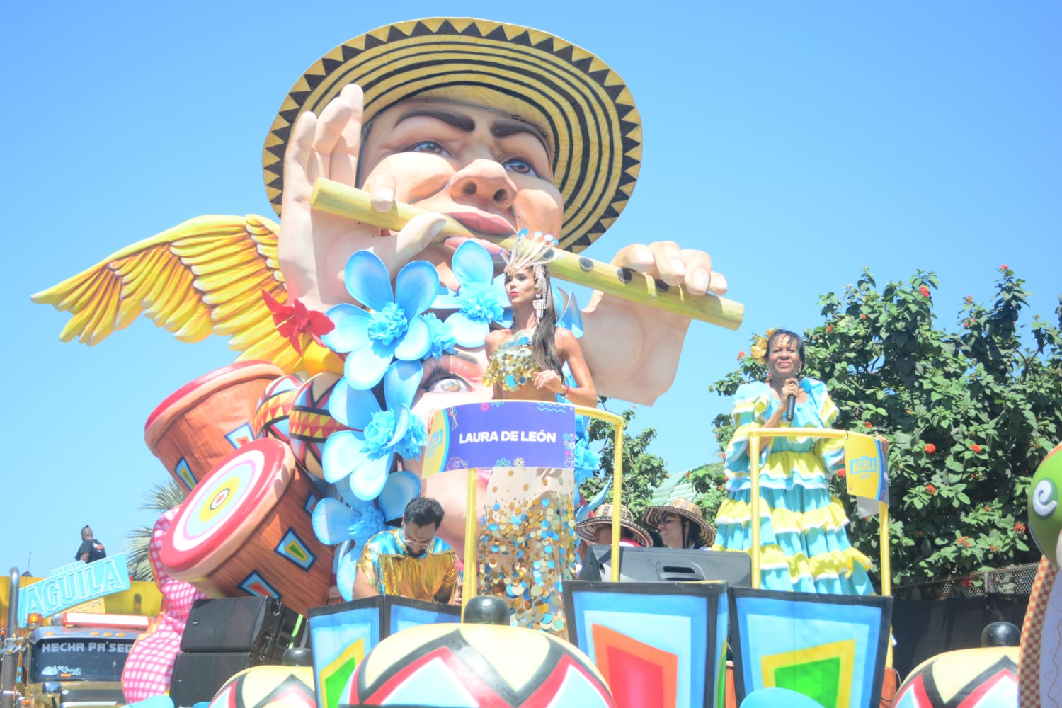 Carroza 'Vuelo de Cumbia'.