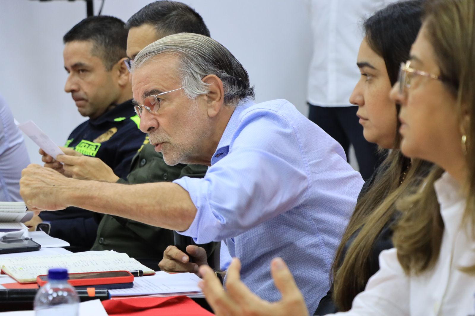 Eduardo Verano durante la sesión del Consejo de Seguridad.