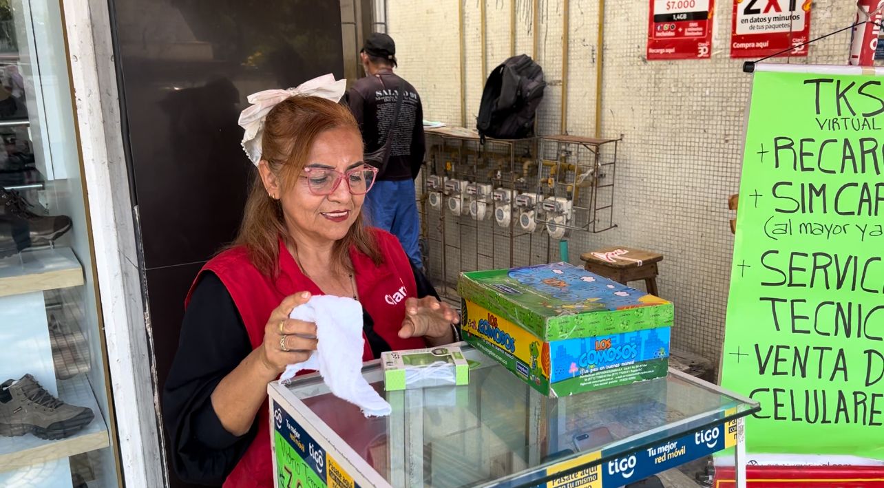 Inés Martínez, comerciante informal. 