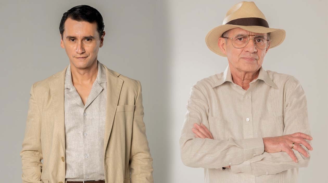 Carlos Manuel Vesga y Jairo Camargo hacen el papel de Alfredo Azcárate en su etapa joven y adulta.