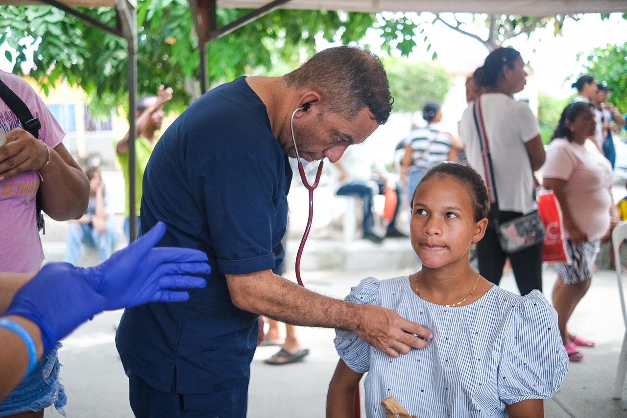 Se brindó atención médica a quienes asistieron a la feria.