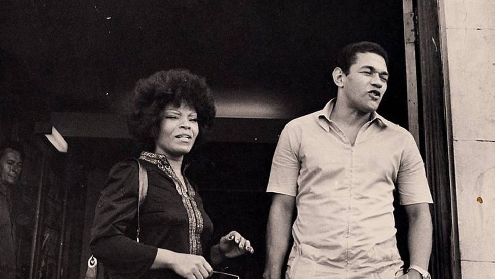 Garrincha y su gran amor: la cantante Elza Soarez. 