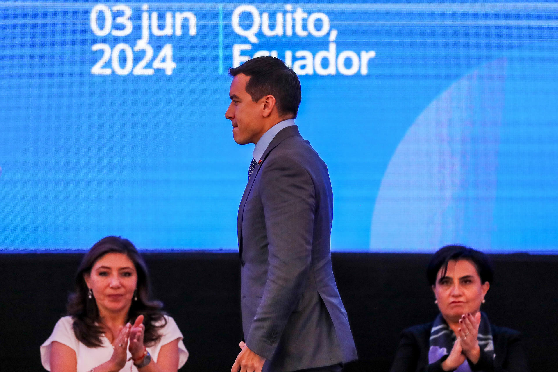 El Presidente de Ecuador, Daniel Noboa.