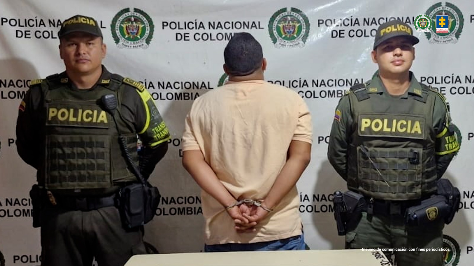Yerlín Andrey Giraldo Marín agente de la UNP capturado.